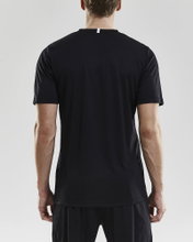 Craft Sport-Tshirt (Trikot) Squad Solid - lockere Schnitt, schnelltrocknend - schwarz Herren